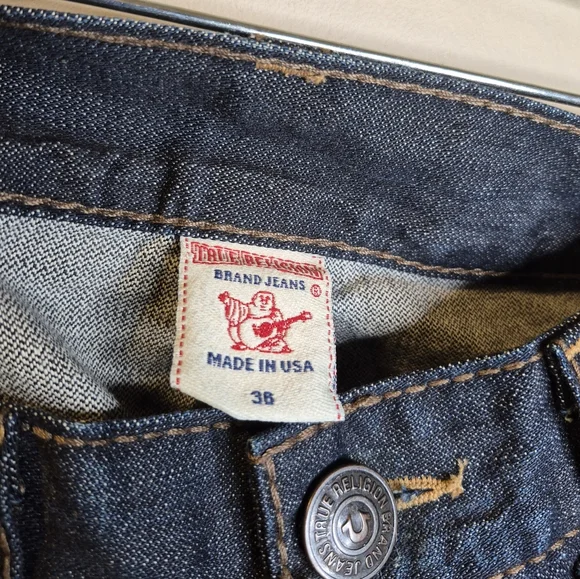 True Religion Ricky Big T Men's Blue Jeans - Picture 4 of 13